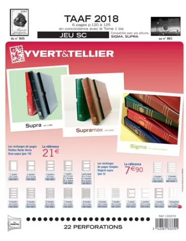 TAAF SC : 2018 (JEUX AVEC POCHETTES)