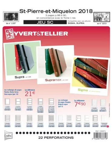 SAINT PIERRE ET MIQUELON SC : 2018 (JEUX AVEC POCHETTES)