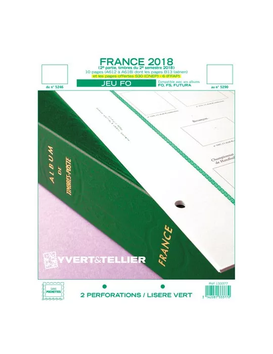 FRANCE FO : 2018 - 2E SEMESTRE (JEUX SANS POCHETTES)