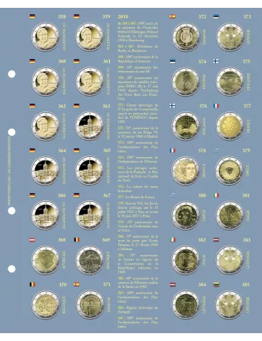 Recharges 2€ COMMÉMORATIFS (2018) 2