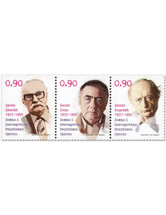 n° 805/807 - Timbre REPUBLIQUE SERBE (DE BOSNIE) Poste