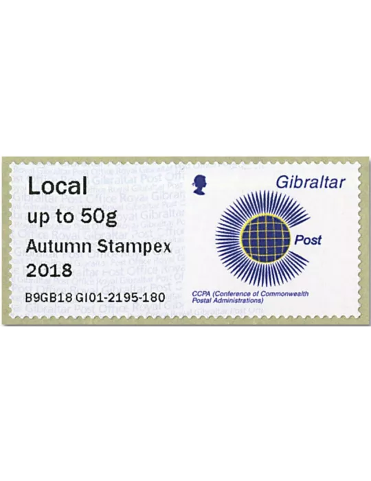 n° 95 - Timbre GIBRALTAR Timbres de distributeurs