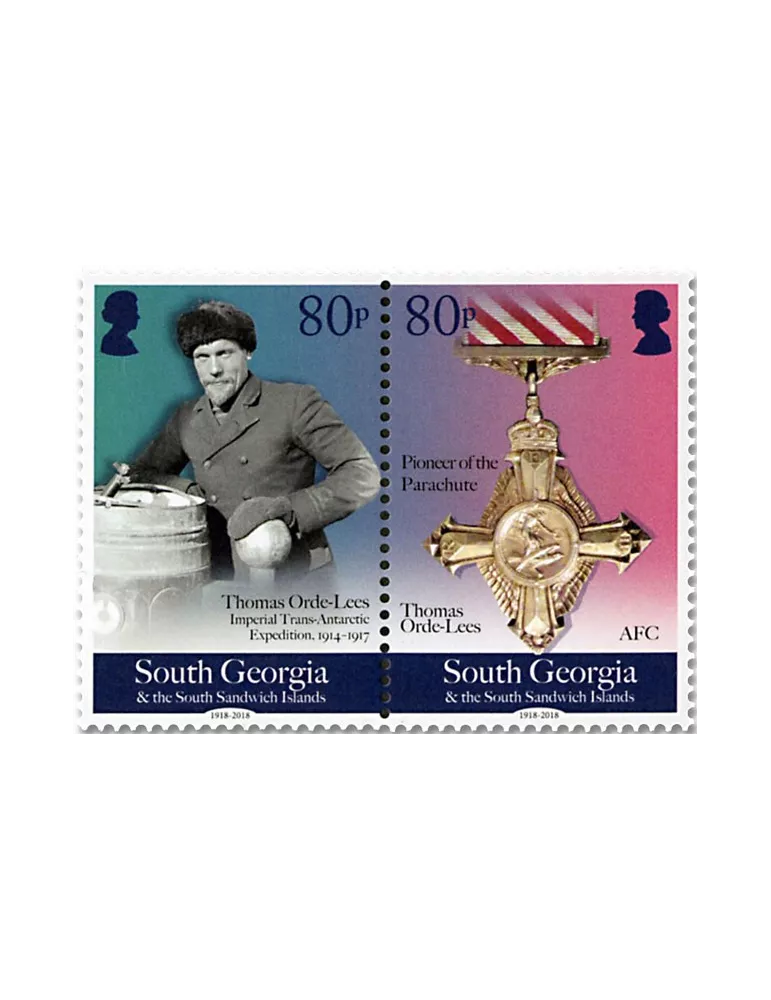 n° 704/707 - Timbre GEORGIE DU SUD Poste