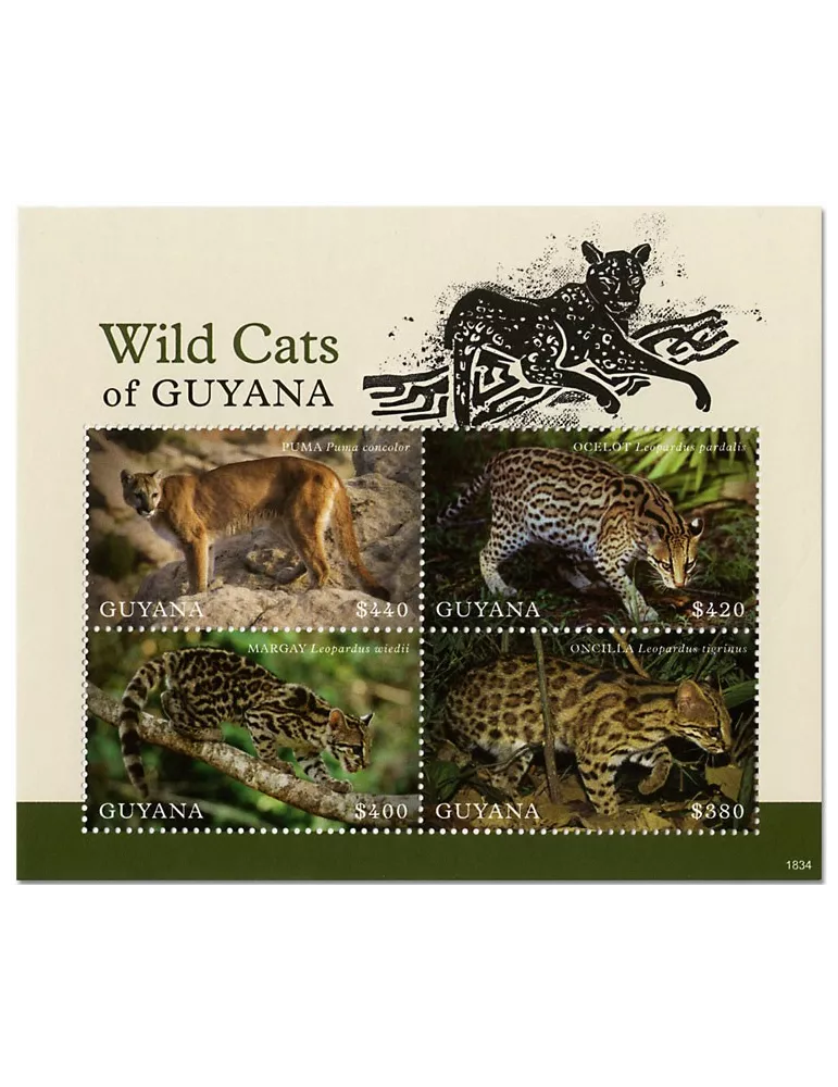 n° 7007/7010 - Timbre GUYANA Poste