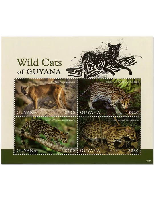 n° 7007/7010 - Timbre GUYANA Poste