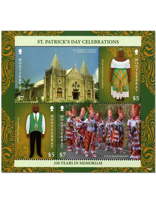 n° 1655A/1655D - Timbre MONTSERRAT Poste