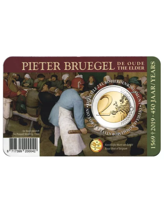 BU : 2 EURO COMMEMORATIVE 2019 : BELGIQUE - 450 ans de la mort de P. Brughel (Version francophone)