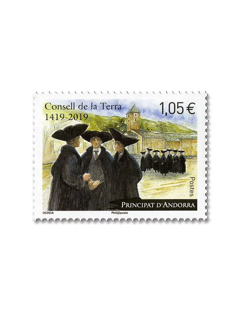 n° 827 - Timbre Andorre Poste