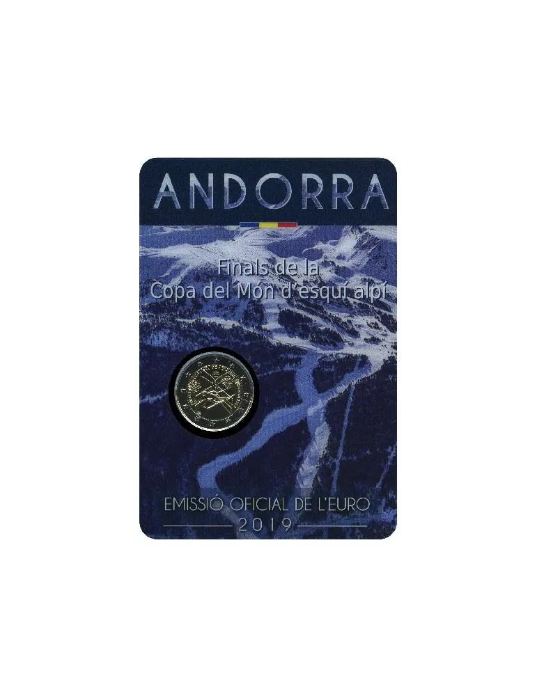 BU : 2 EURO COMMEMORATIVE 2019 : ANDORRE (Finales de la Coupe du monde de ski alpin)