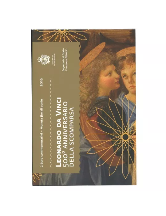 BU : 2 EURO COMMEMORATIVE 2019 : SAINT-MARIN (500 ans de la mort de Léonard de Vinci)
