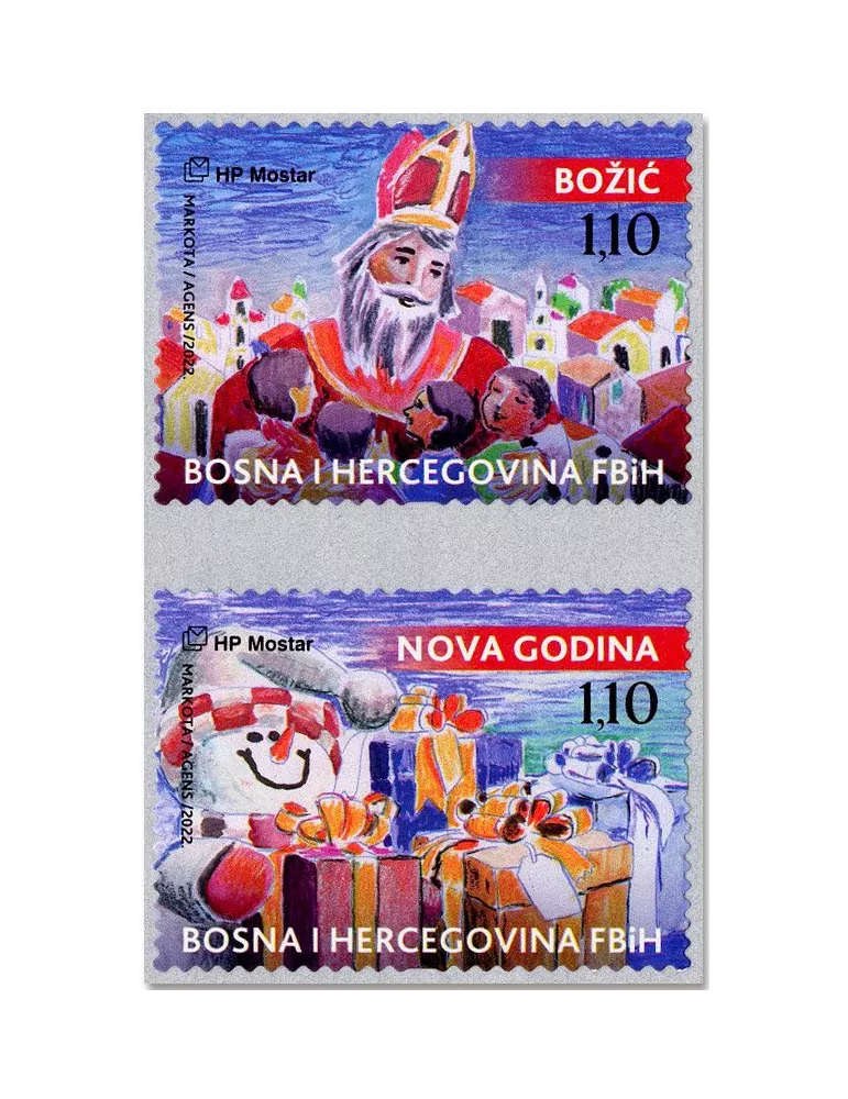 n° 574/575 - Timbre HERCEG-BOSNA Poste