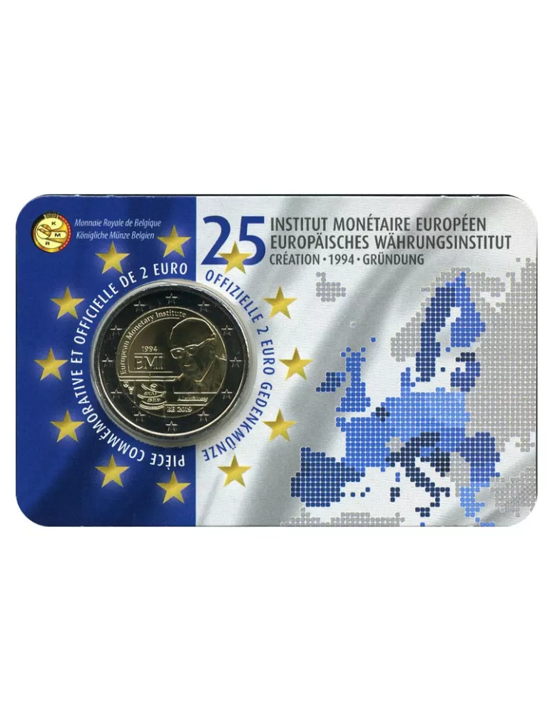 BU : 2 EURO COMMEMORATIVE 2019 : BELGIQUE - 25 ans EMI (Version francophone)
