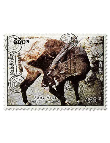 n° 1255A/1256A - Timbre LAOS Poste