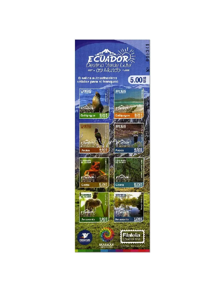 n° 2823/2830 - Timbre EQUATEUR Poste