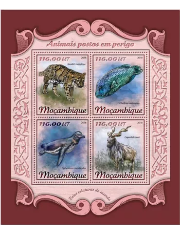 n° 7614/7617 - Timbre MOZAMBIQUE Poste