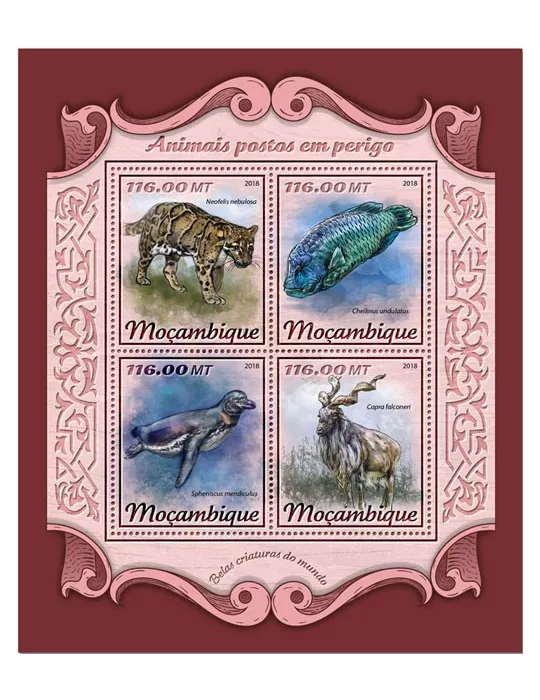 n° 7614/7617 - Timbre MOZAMBIQUE Poste