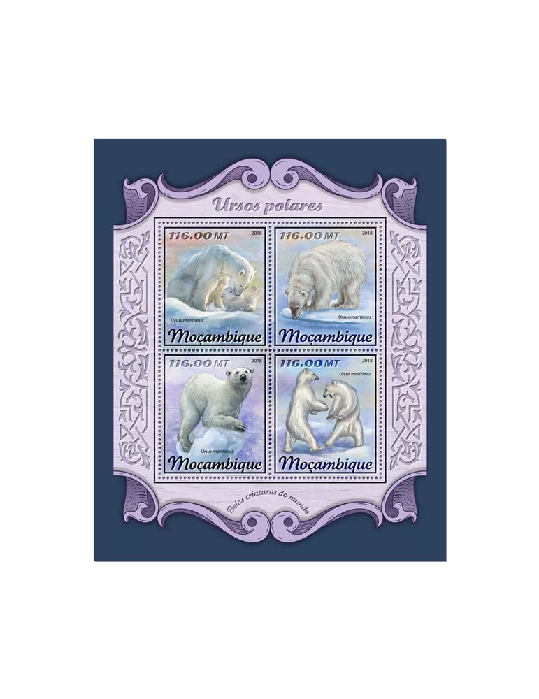 n° 7630/7633 - Timbre MOZAMBIQUE Poste