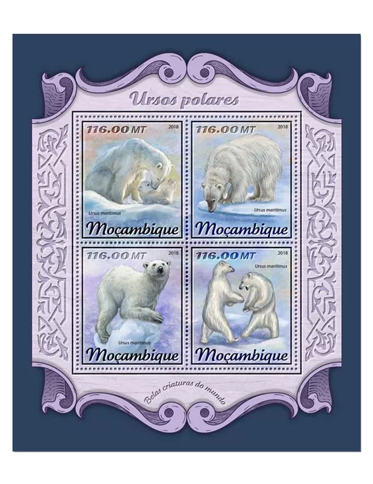 n° 7630/7633 - Timbre MOZAMBIQUE Poste