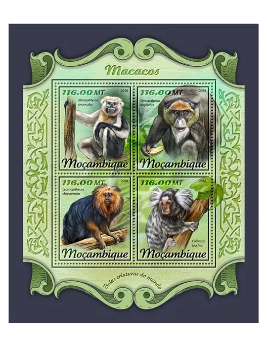 n° 7634/7637 - Timbre MOZAMBIQUE Poste