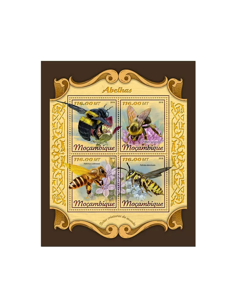 n° 7638/7641 - Timbre MOZAMBIQUE Poste