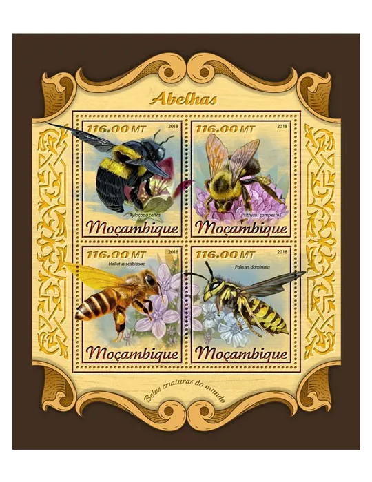 n° 7638/7641 - Timbre MOZAMBIQUE Poste