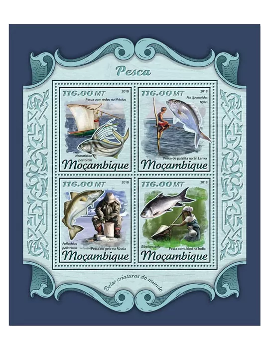 n° 7646/7649 - Timbre MOZAMBIQUE Poste