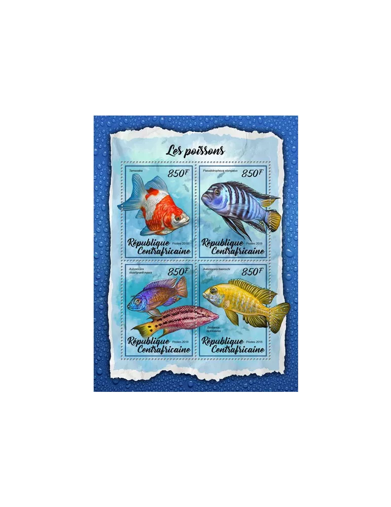 n° 5405/5408 - Timbre CENTRAFRIQUE Poste