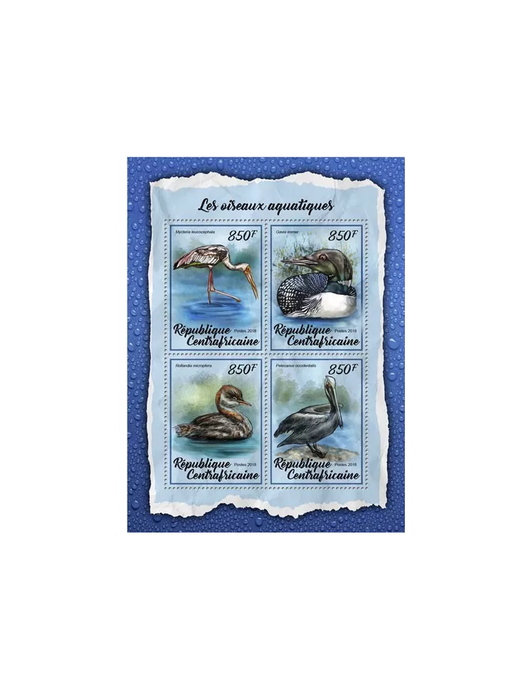 n° 5413/5416 - Timbre CENTRAFRIQUE Poste