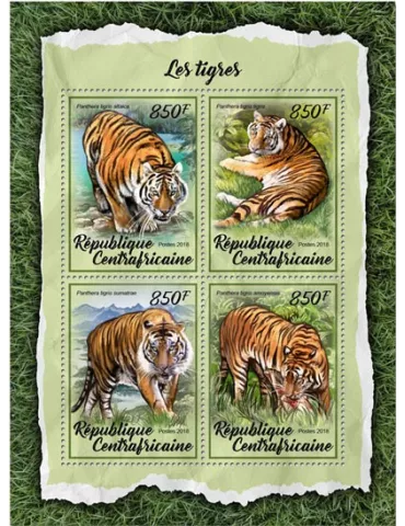 n° 5429/5432 - Timbre CENTRAFRIQUE Poste