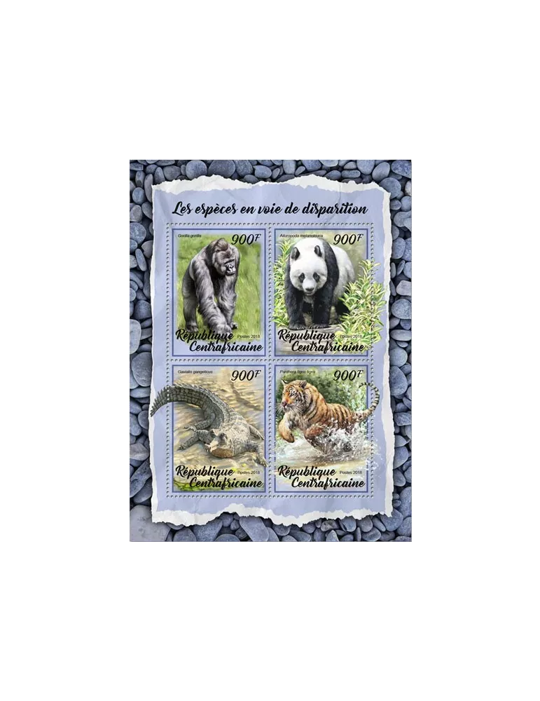 n° 5441/5444 - Timbre CENTRAFRIQUE Poste