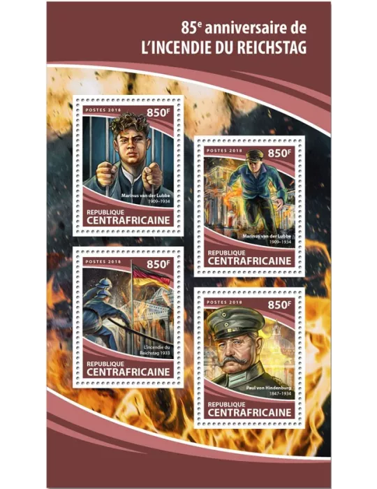 n° 5465/5468 - Timbre CENTRAFRIQUE Poste