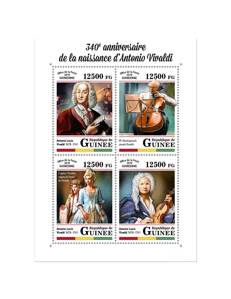 n° 9140/9143 - Timbre GUINÉE Poste