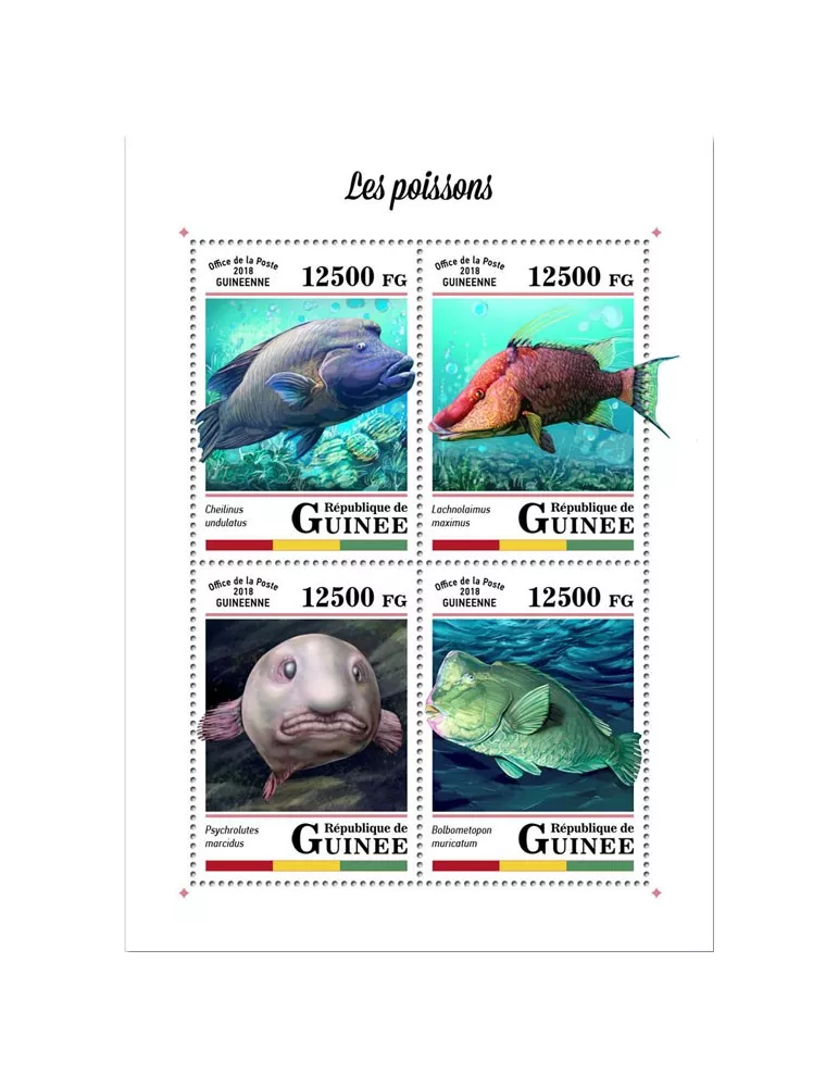 n° 9184/9187 - Timbre GUINÉE Poste