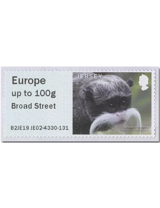 n° 119/124 - Timbre JERSEY Timbres de distributeurs