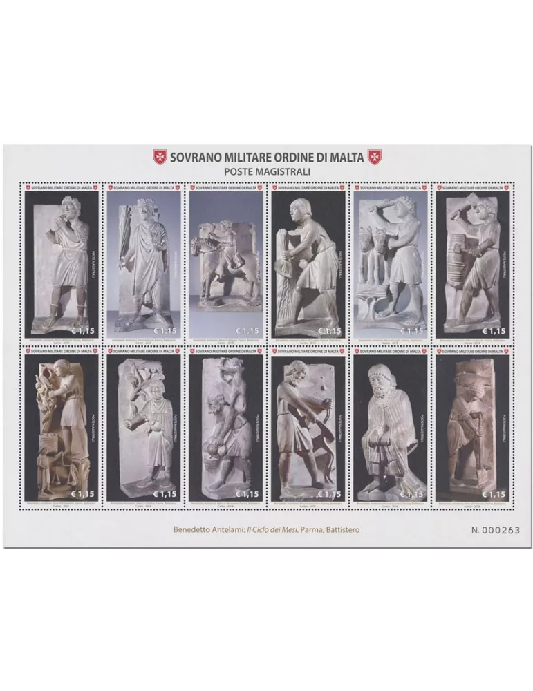 n° 1454/1465 - Timbre ORDRE de MALTE Poste