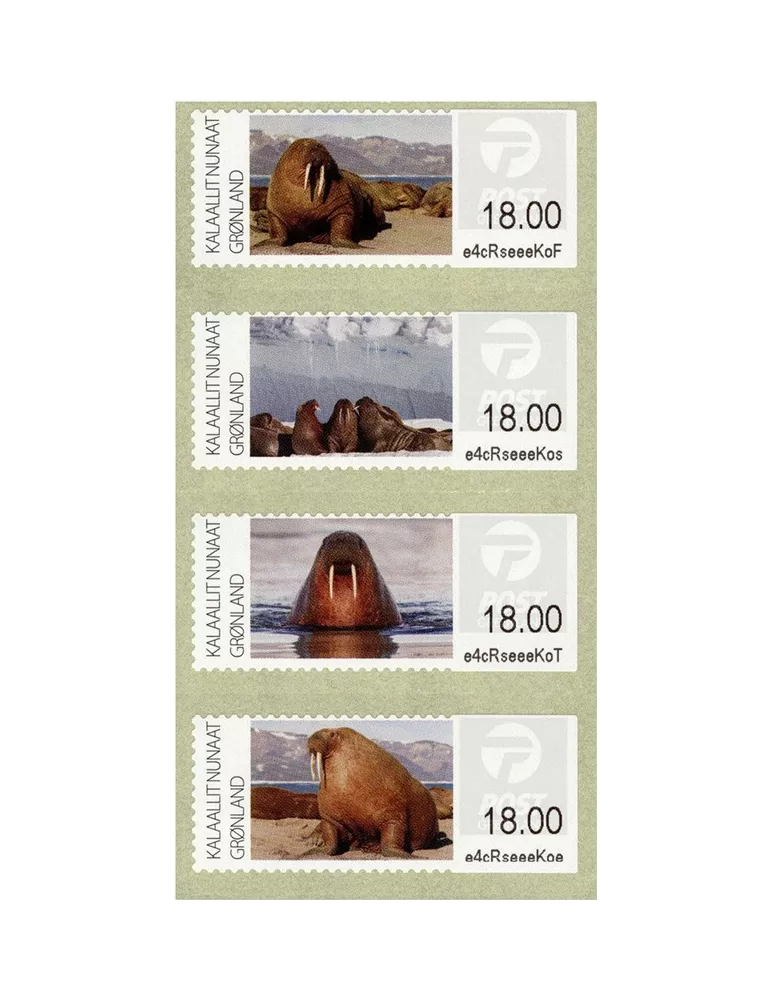 n° 45/48 - Timbre GROENLAND Timbres de distributeurs