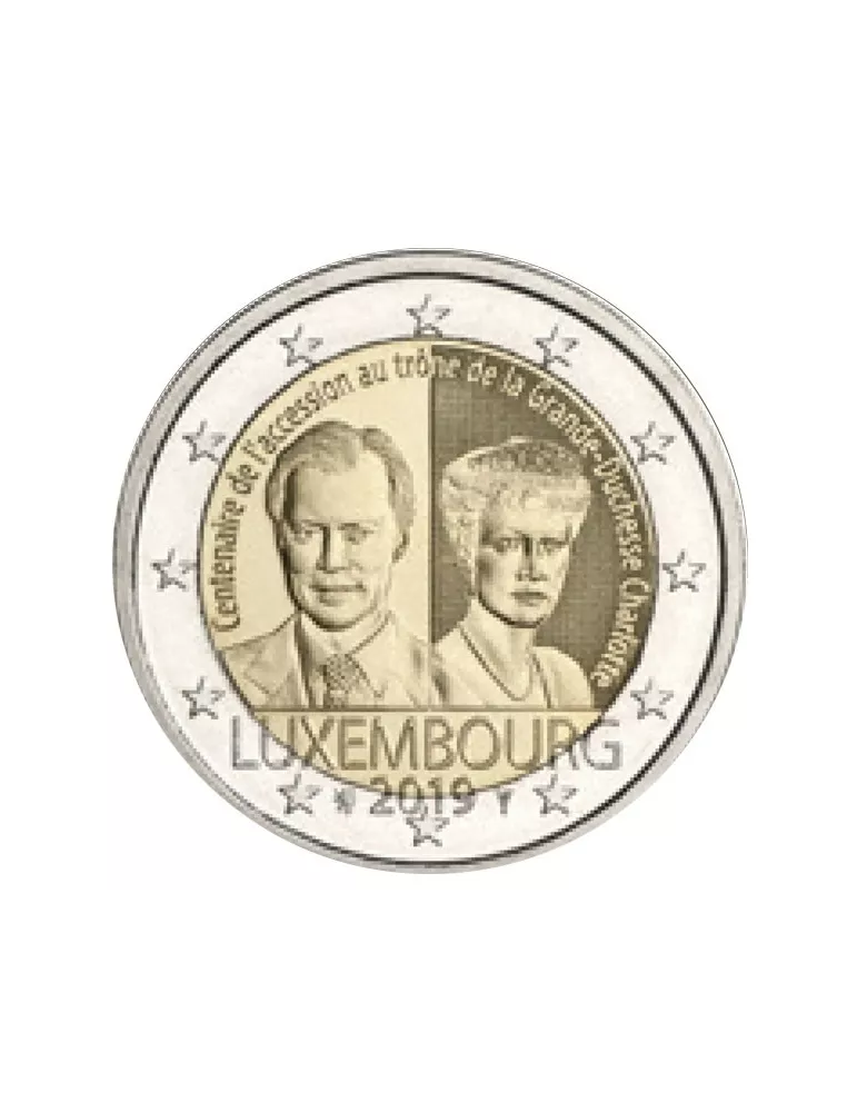 2 EURO COMMEMORATIVE 2019 : LUXEMBOURG (100 ans accession au trône de la Grande-Duchesse Charlotte)