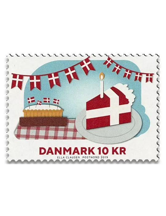 n° 4 - Timbre DANEMARK VIII - Carnets et ouvrages de luxe