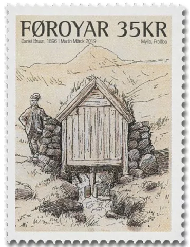 n° 947/948 - Timbre ILE FEROE Poste 2