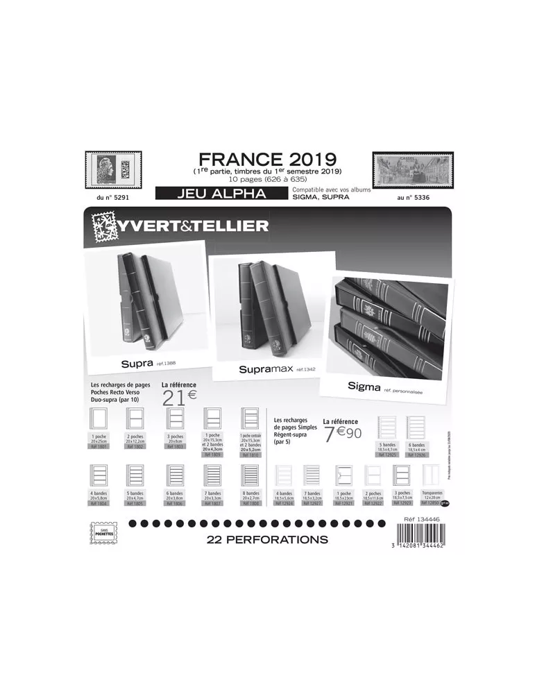 FRANCE ALPHA : 2019 - 1ER SEMESTRE (JEUX SANS POCHETTES)