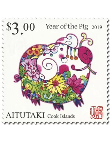 n° 724/725 - Timbre AITUTAKI Poste