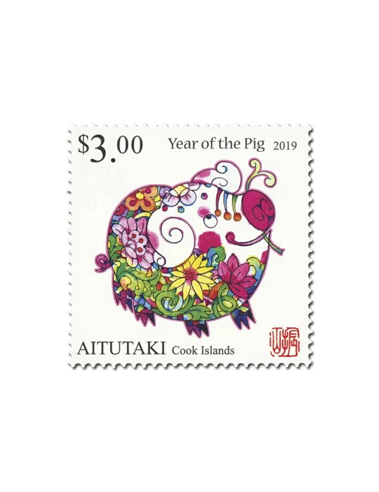 n° 724/725 - Timbre AITUTAKI Poste