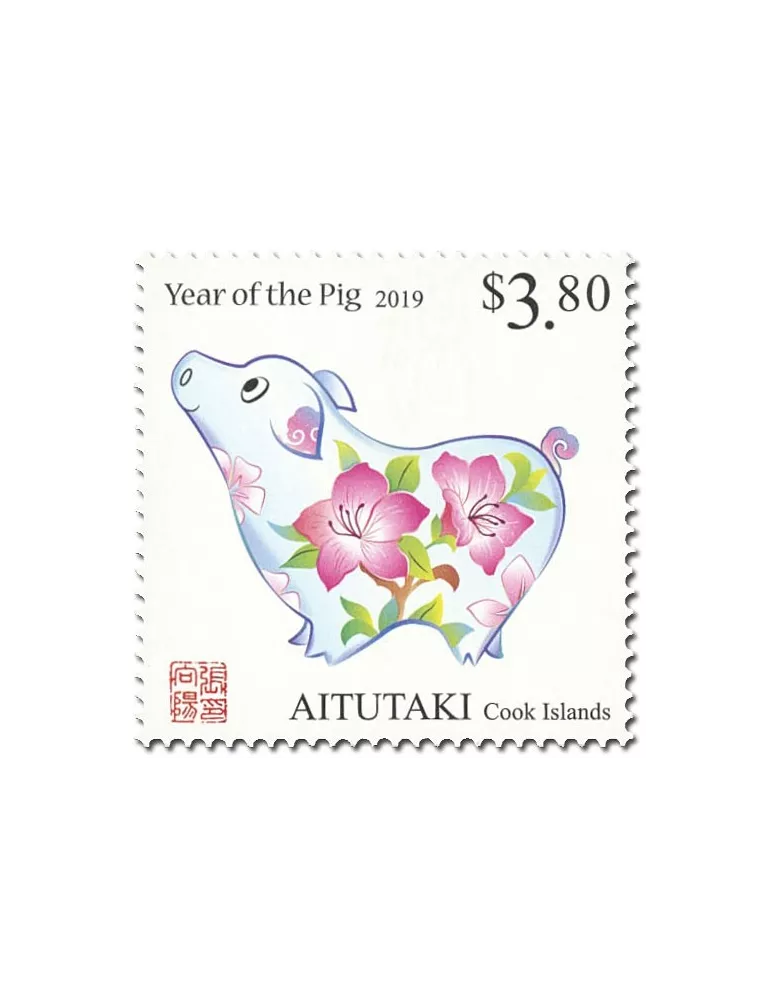 n° 724/725 - Timbre AITUTAKI Poste