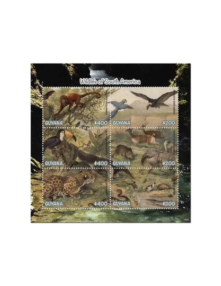 n° 7051/7056 - Timbre GUYANA Poste