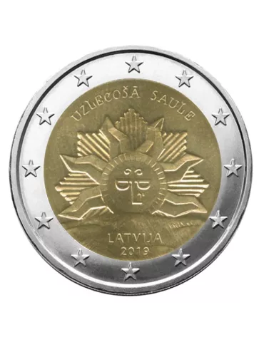 2 EURO COMMEMORATIVE 2019 : LETTONIE (Soleil Levant)