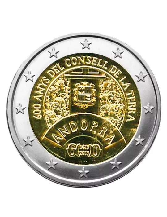 BU : 2 EURO COMMEMORATIVE 2019 : ANDORRE (600 ans du Conseil de la Terre)