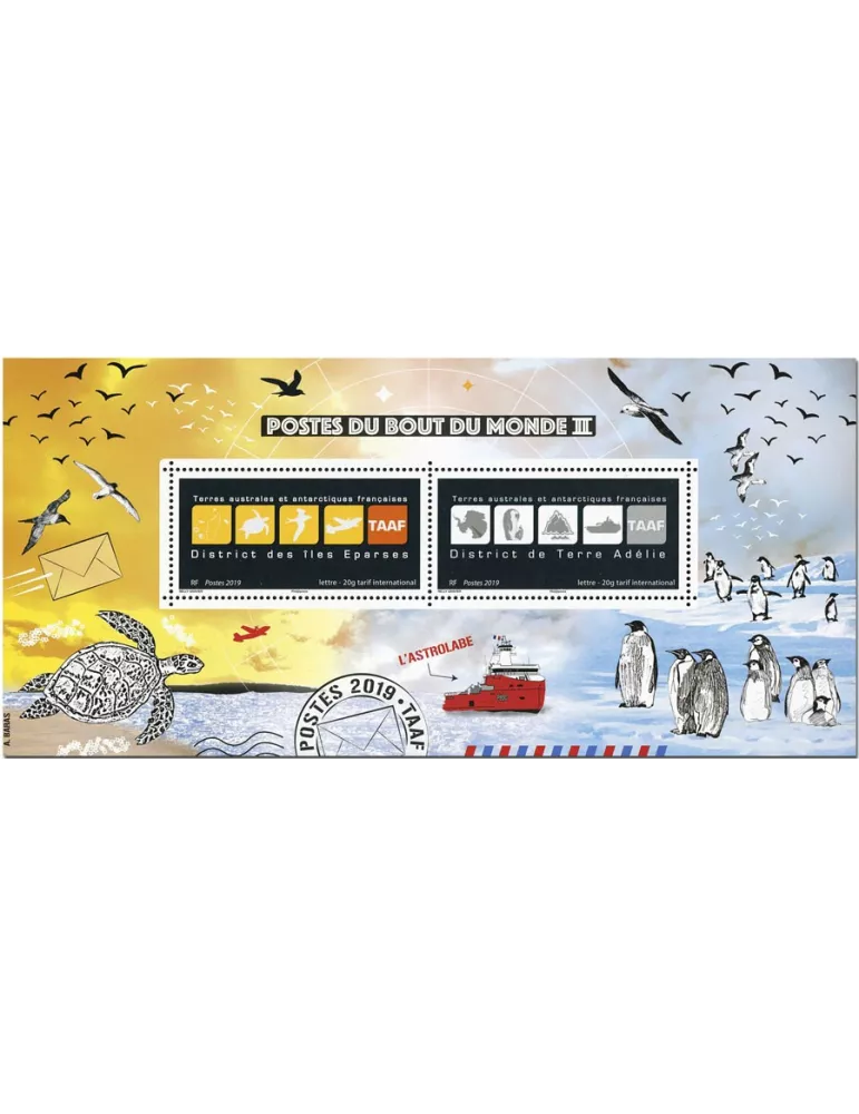 n° 2 - Timbre TAAF Blocs souvenirs