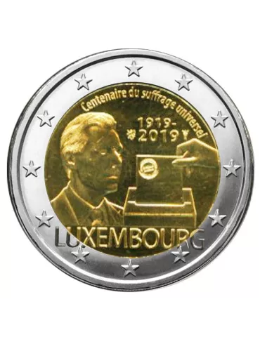 2 EURO COMMEMORATIVE 2019 : LUXEMBOURG (100 ans du suffrage universel)