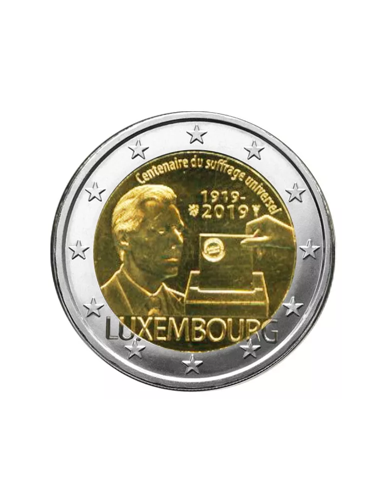 2 EURO COMMEMORATIVE 2019 : LUXEMBOURG (100 ans du suffrage universel)
