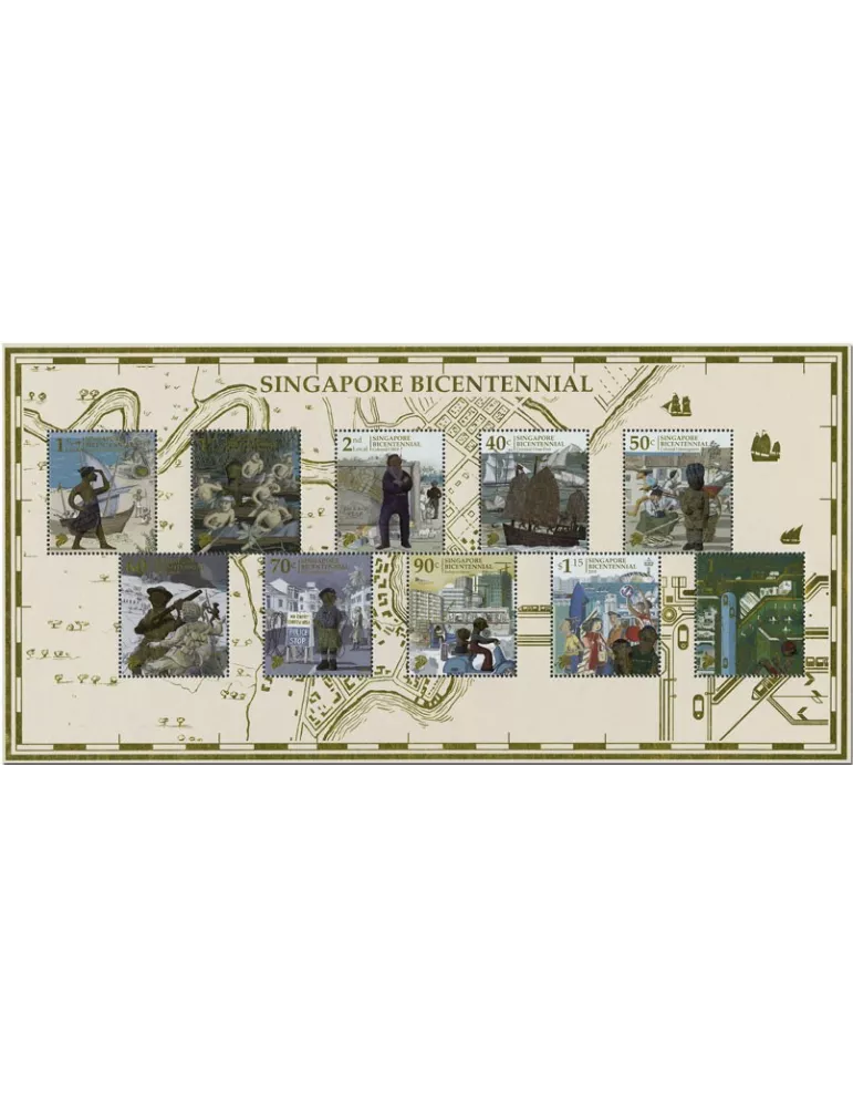 n° 2335/2344 - Timbre SINGAPOUR Poste